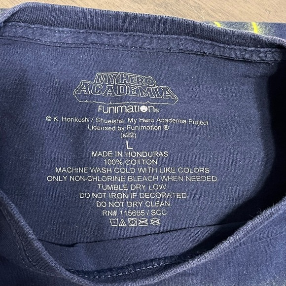 My Hero Academia One For All T-Shirt Men's Large | Plus Ultra Anime Graphic Tee - Picture 5 of 6